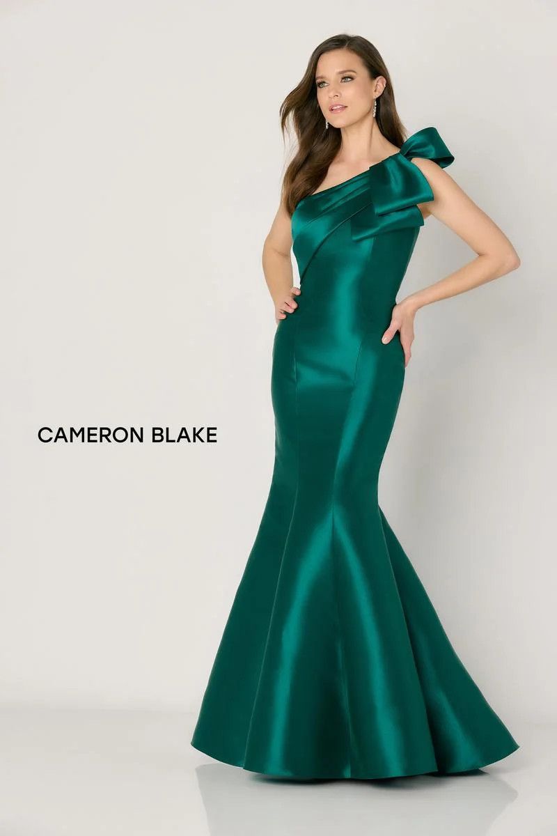 One shoulder fit and flare gown, Color: Emerald, Size: 12