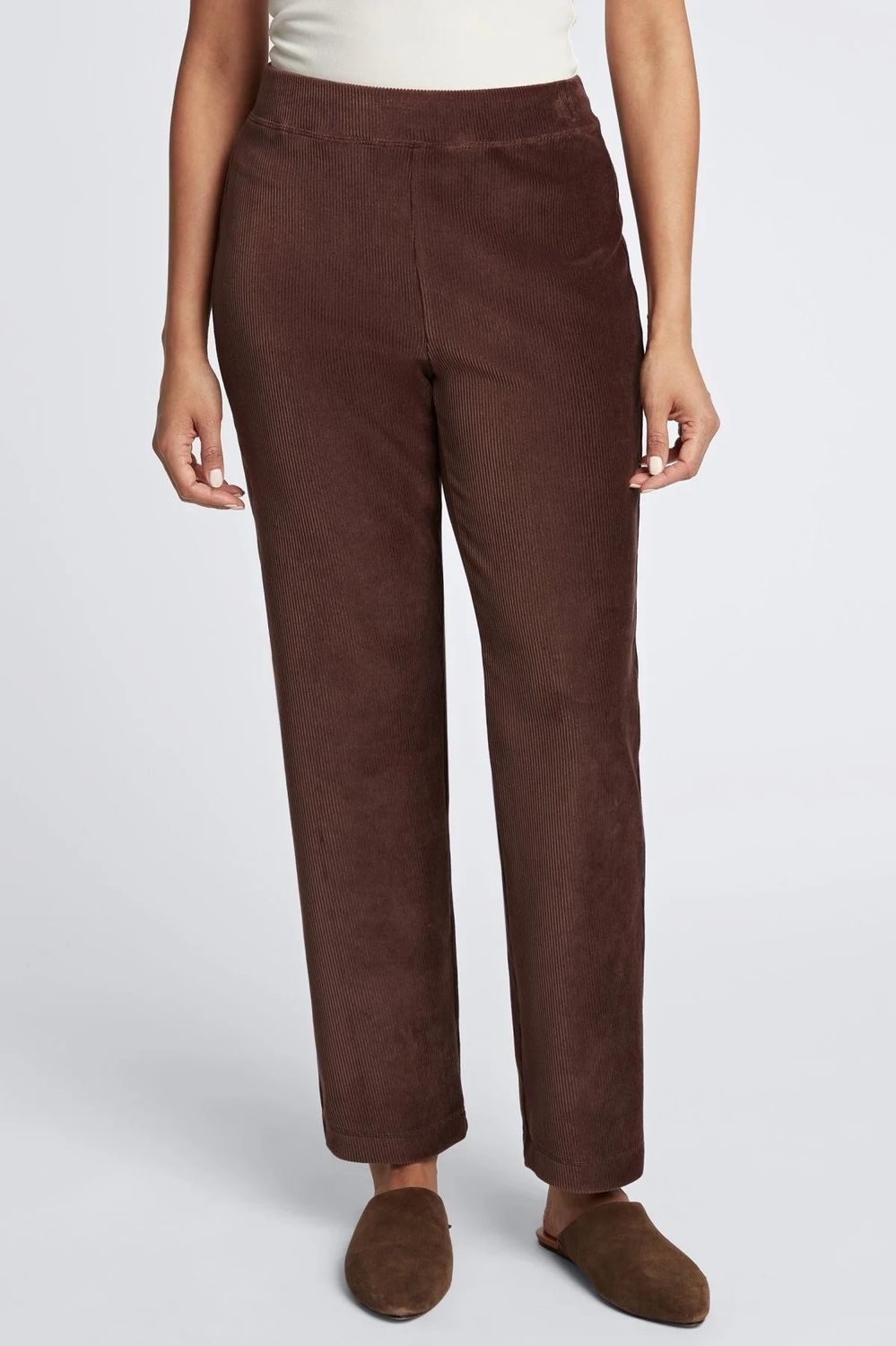 Caden plush cord pant, Color: Chocolate, Size: S