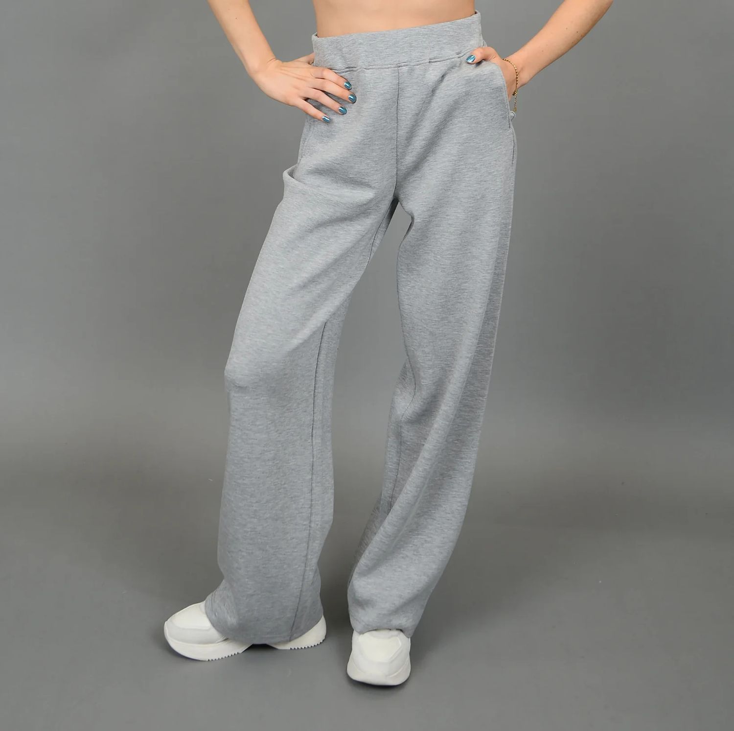 Victorian wide leg jogger, Color: H. Grey, Size: S