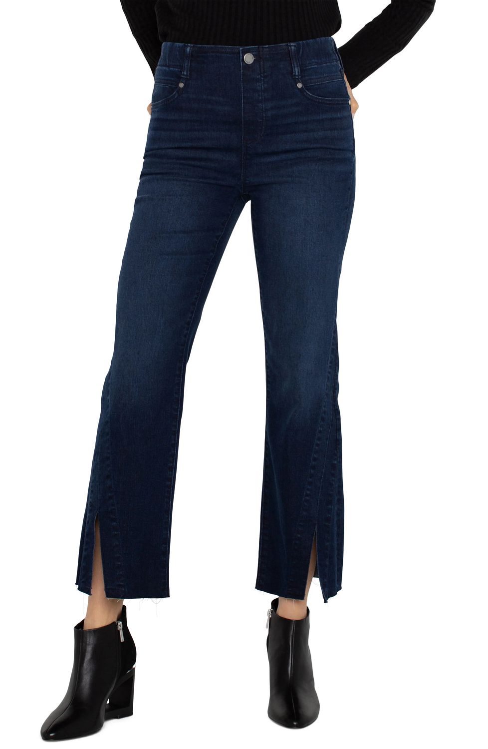 Crop flare twisted seam jean , Color: Banning, Size: 6