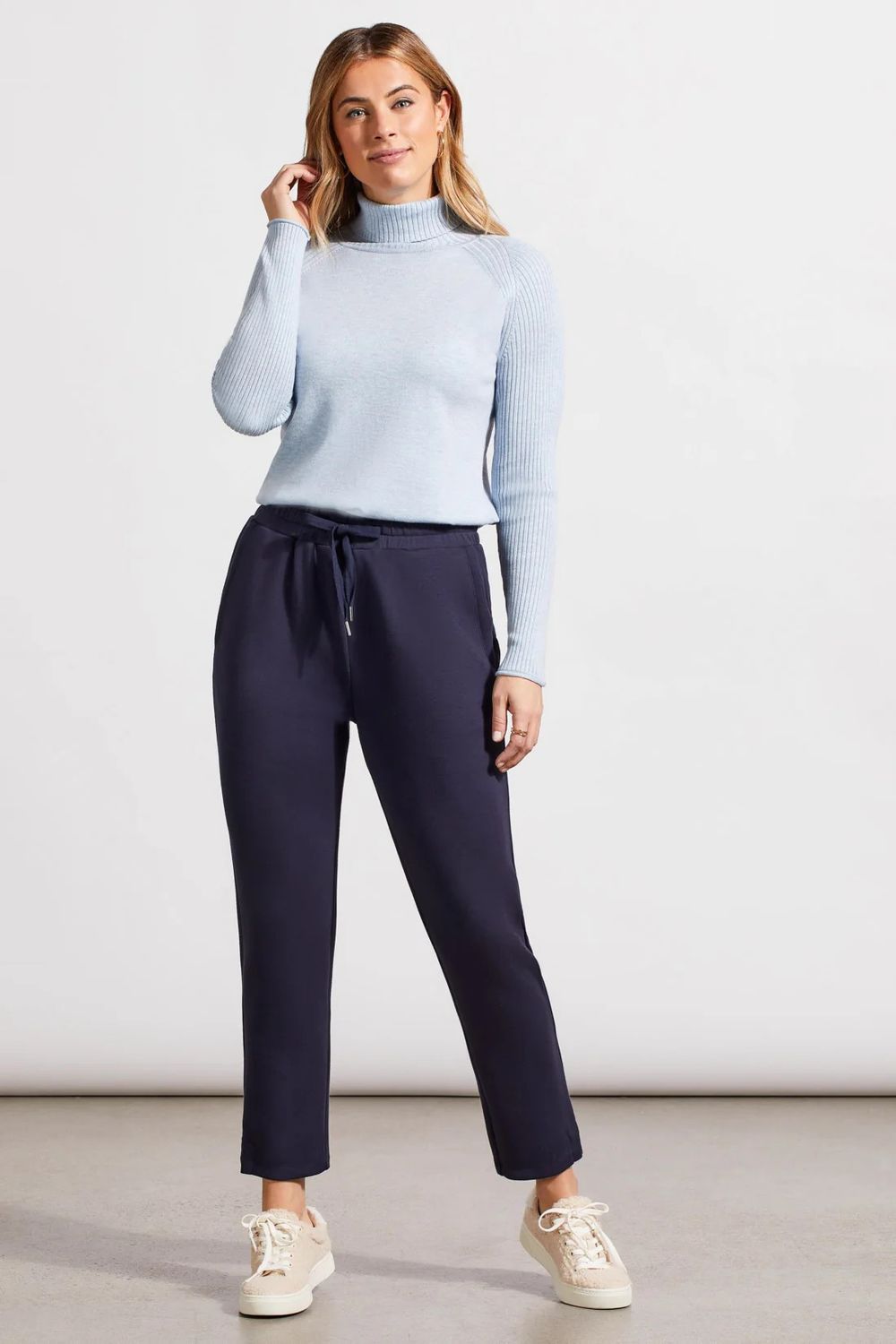 Scuba drawstring ankle pant, Color: Night Sky, Size: XS