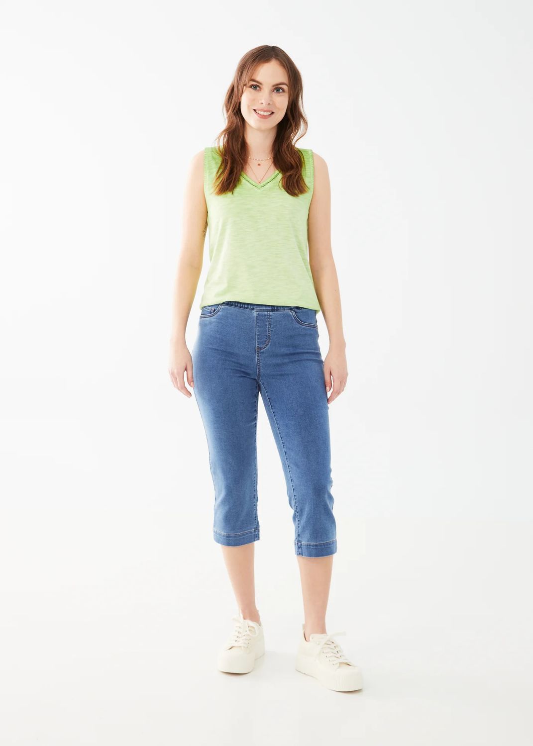 Pull-on capri, Color: Indigo Blue, Size: 6