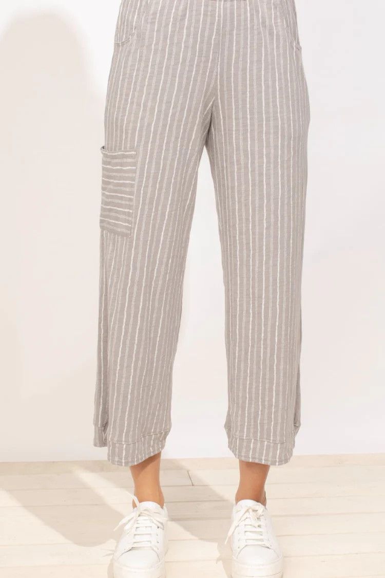 Crop Cabana Pant, Color: Fog, Size: S