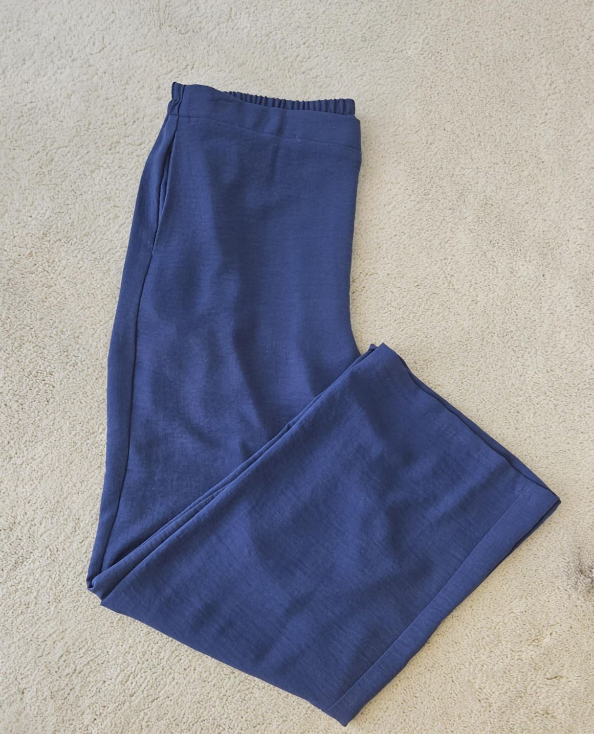 Flowy Wide Leg Pant, Color: Marine, Size: 12