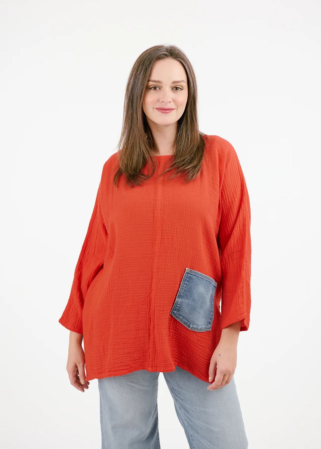 The Lavender Pull- Over, Color: Cherry Red, Size: S/M