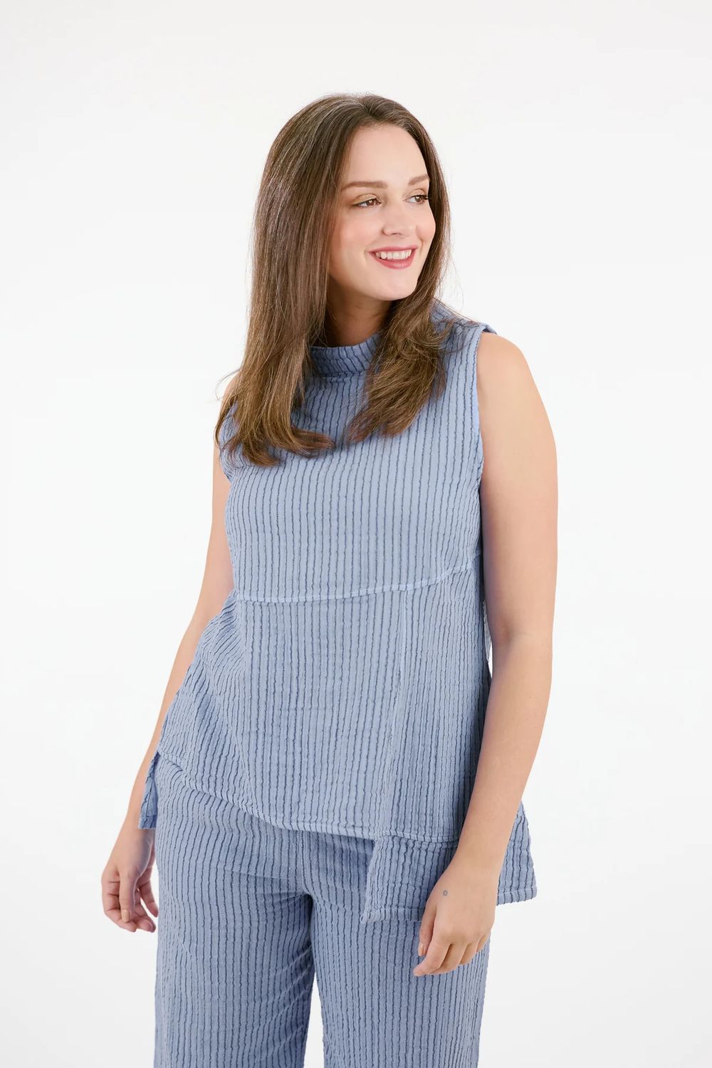 Sleeveless Verbena Top, Color: Lavender Tonic, Size: S