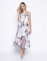 2 PC Floral Dress w/ Cardi, Color: Cotton Candy, Size: S