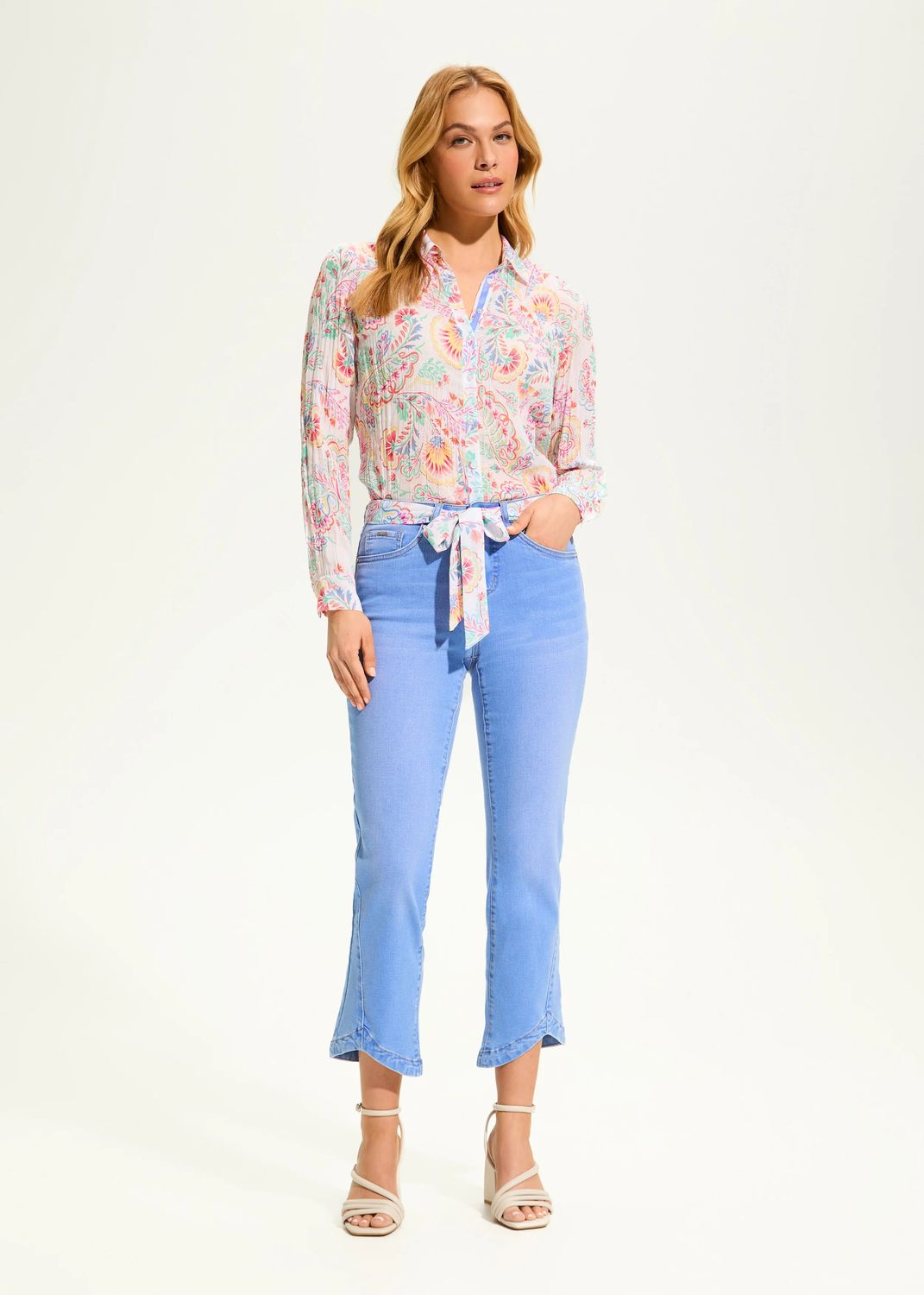 Boot Cut Ankle Jean , Color: Lt. Blue, Size: 10