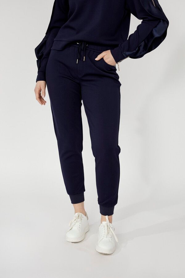 Slim Ankle Fashion Jogger, Color: Mid-Night Navy, Size: XS