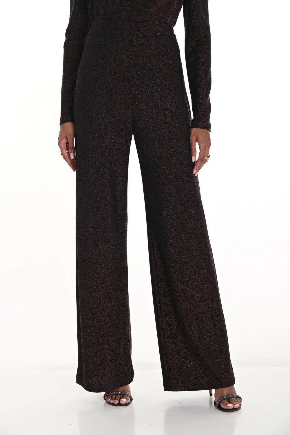 Glitter Knit Formal Pant, Color: Espresso, Size: 8