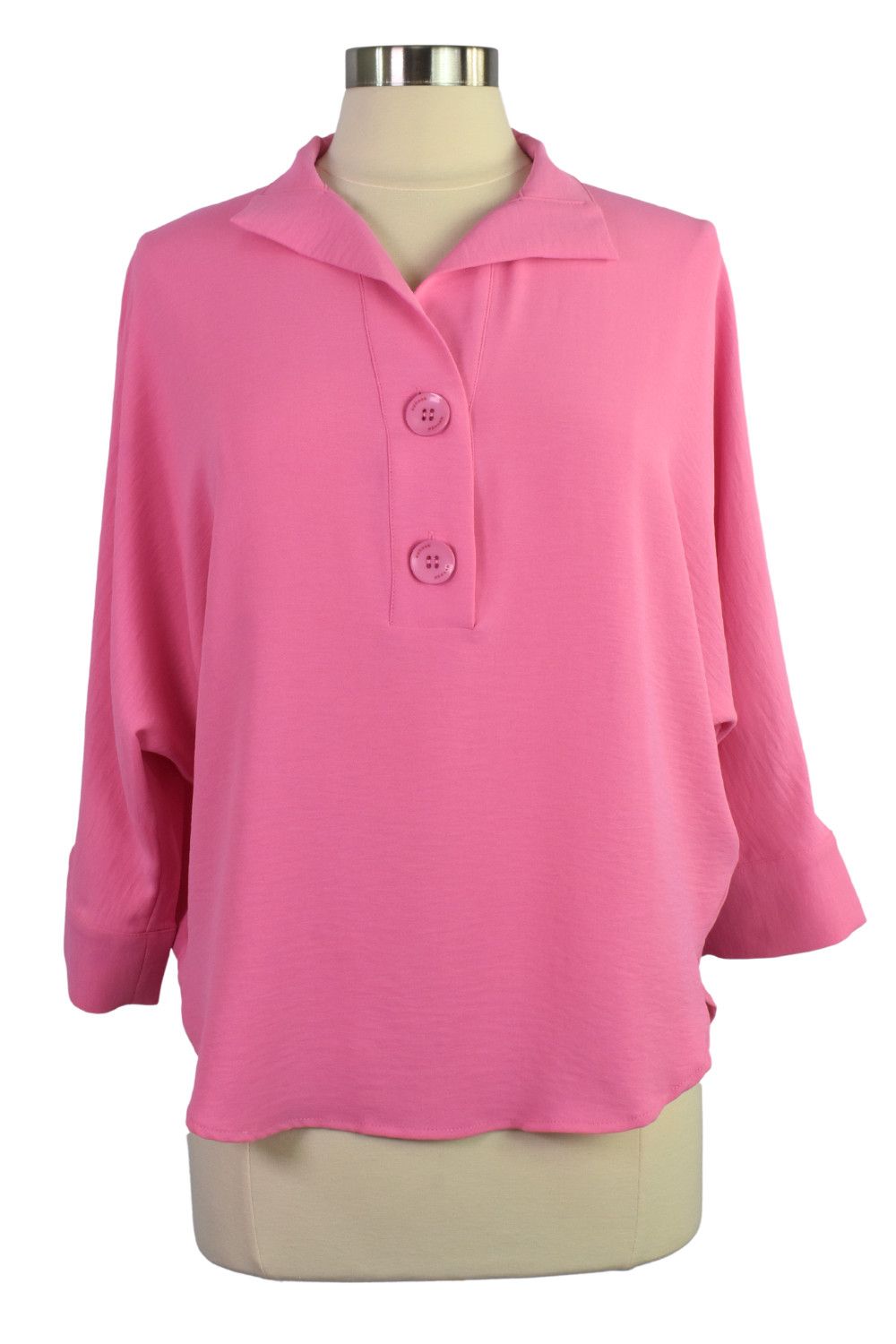 3 Button Popover Blouse