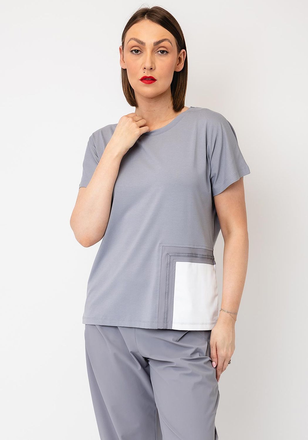 Contrast Pocket Relaxed T-Shirt 