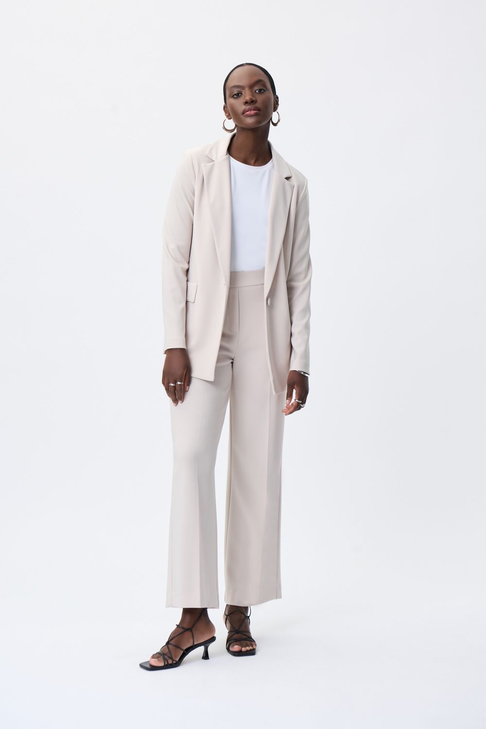 Hip- Length Classic Blazer, Color: MoonStone, Size: 10
