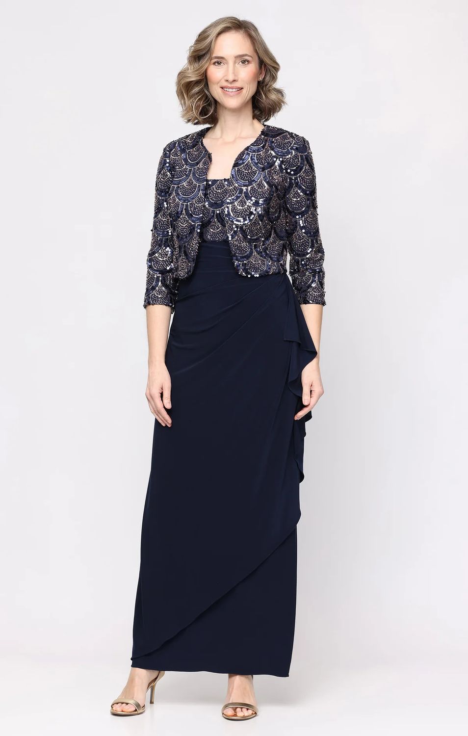Empire Waist Sequin Bodice/ Jkt.