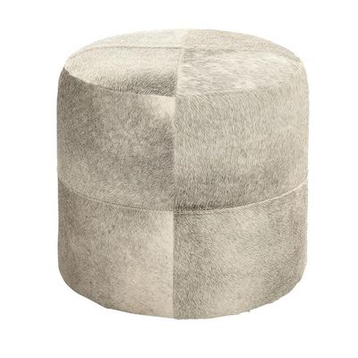 ROUND HIDE OTTOMAN/STOOL