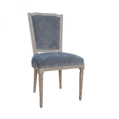 LOUIS SHIELD BACK SIDE CHAIR SAVVY SMOKE