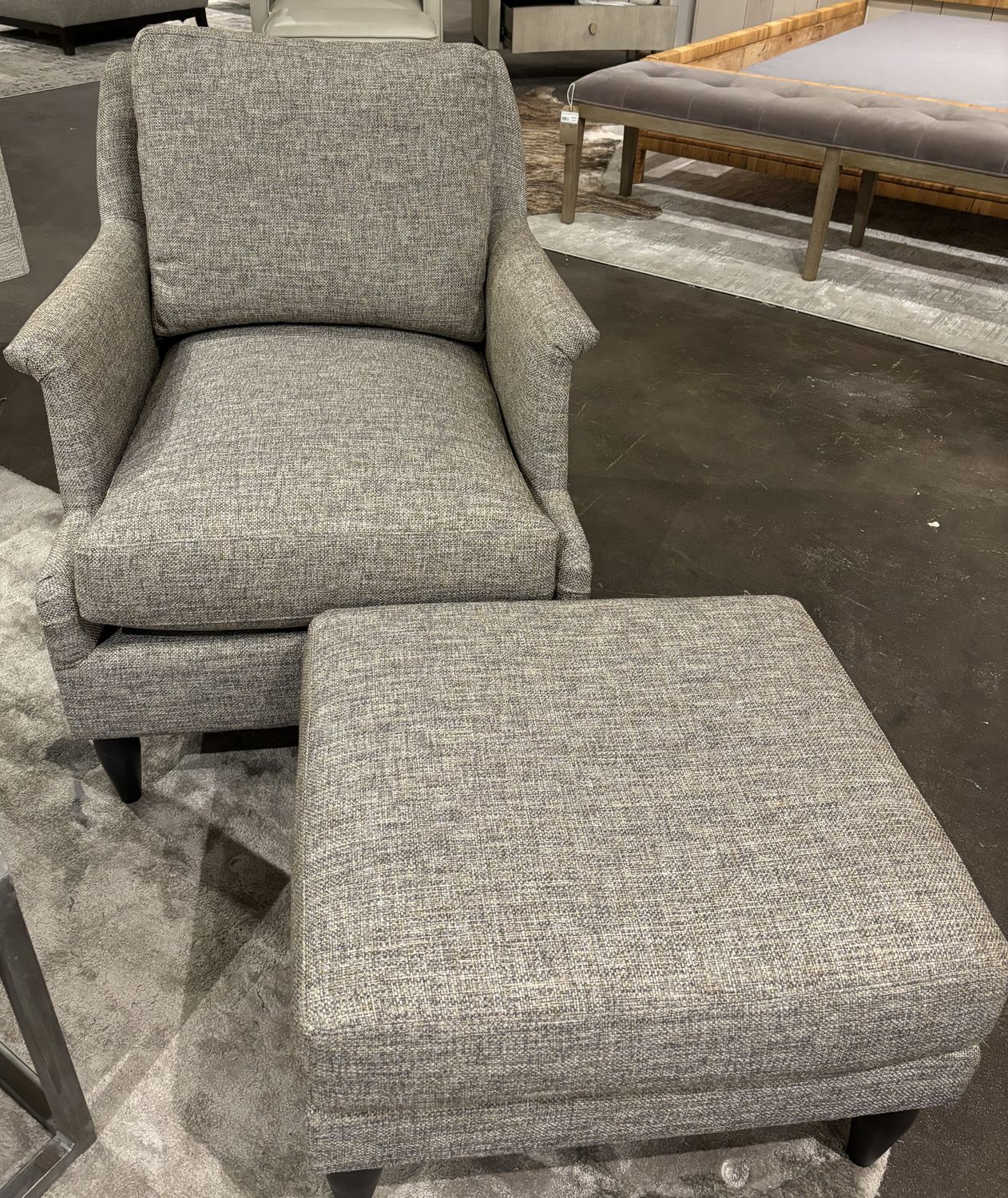 CHAIR &amp; OTTOMAN