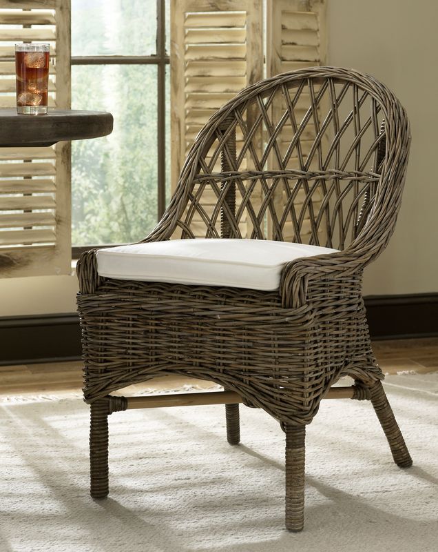 KUBU CROSS WEAVE DINING CHAIR