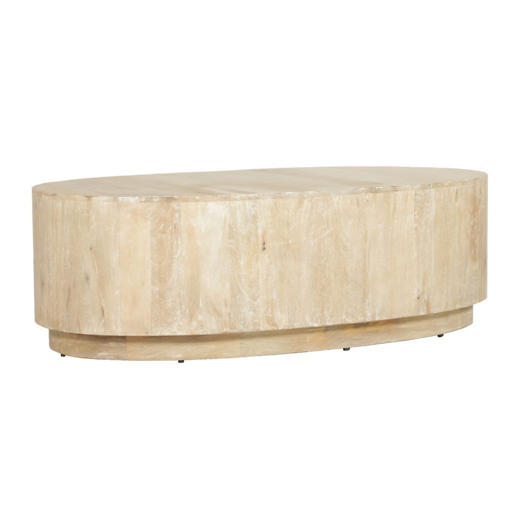 RORKE OVAL COCKTAIL TABLE - SAND STONE