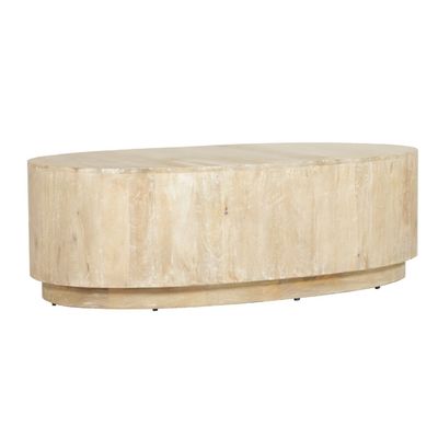 RORKE OVAL COCKTAIL TABLE - SAND STONE