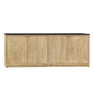 BERKELEY SIDEBOARD - BLACK MATTE MARBLE, TIDAL WOOD