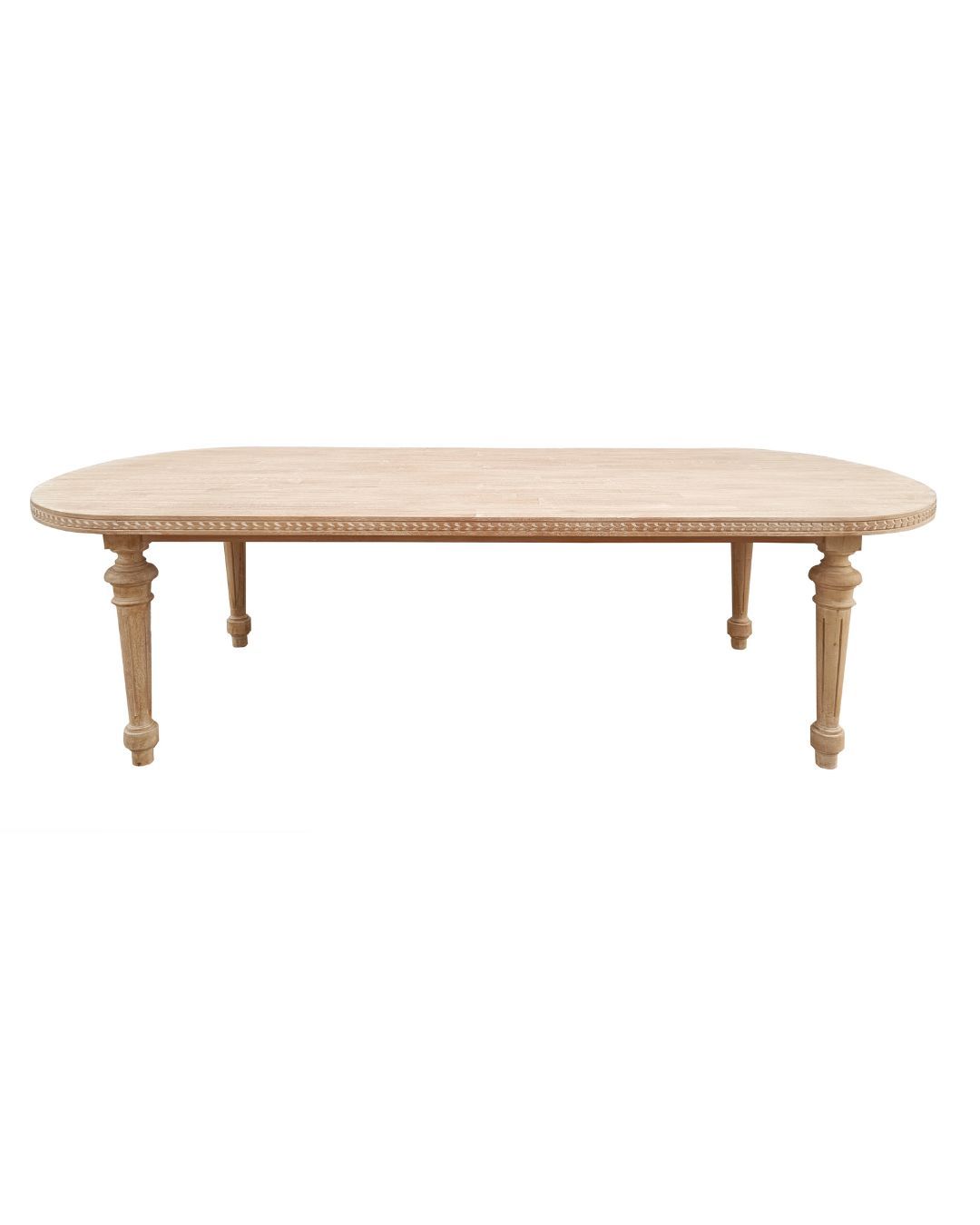 ABBEY DINING TABLE, 96" - NEW WHITE WASH