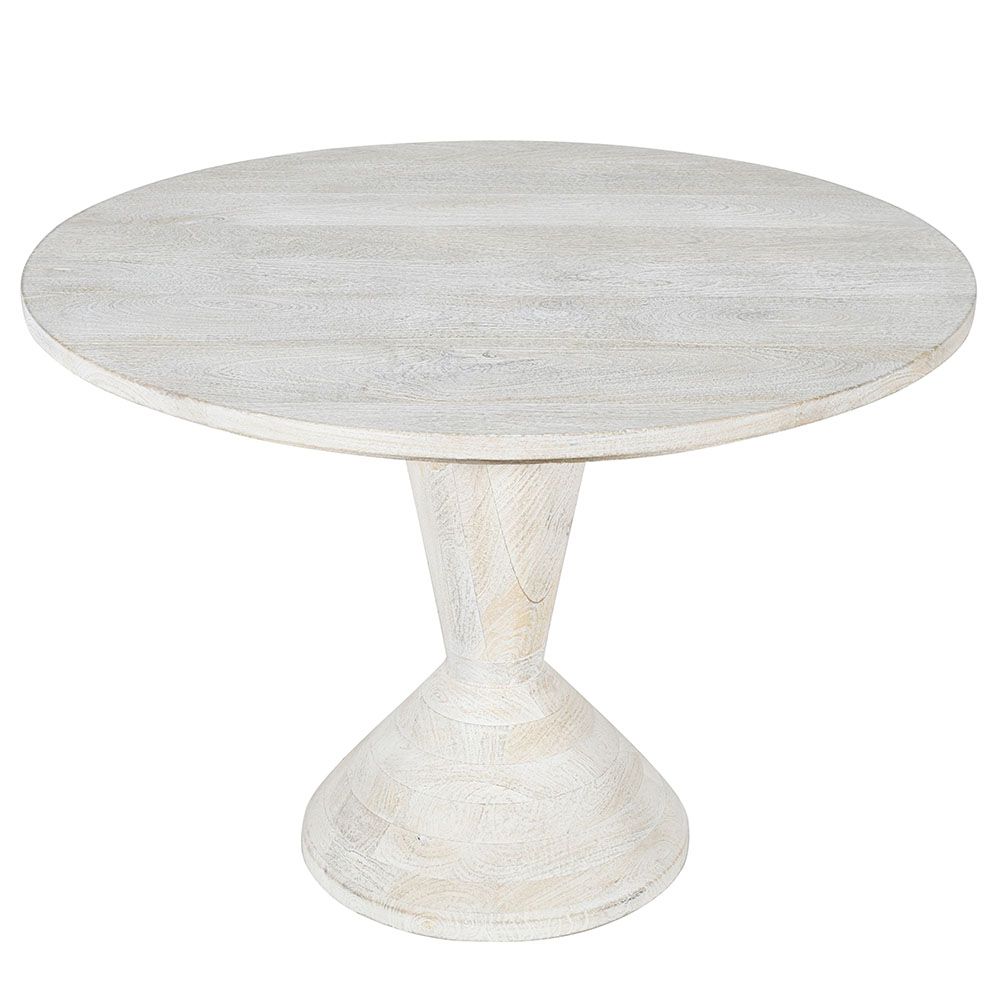 SIREN DINING TABLE - LIME WASH, SANDBLASTED