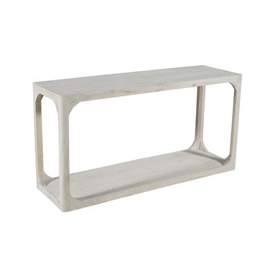 JUDE CONSOLE TABLE - WHITE WASH, SANDBLASTED
