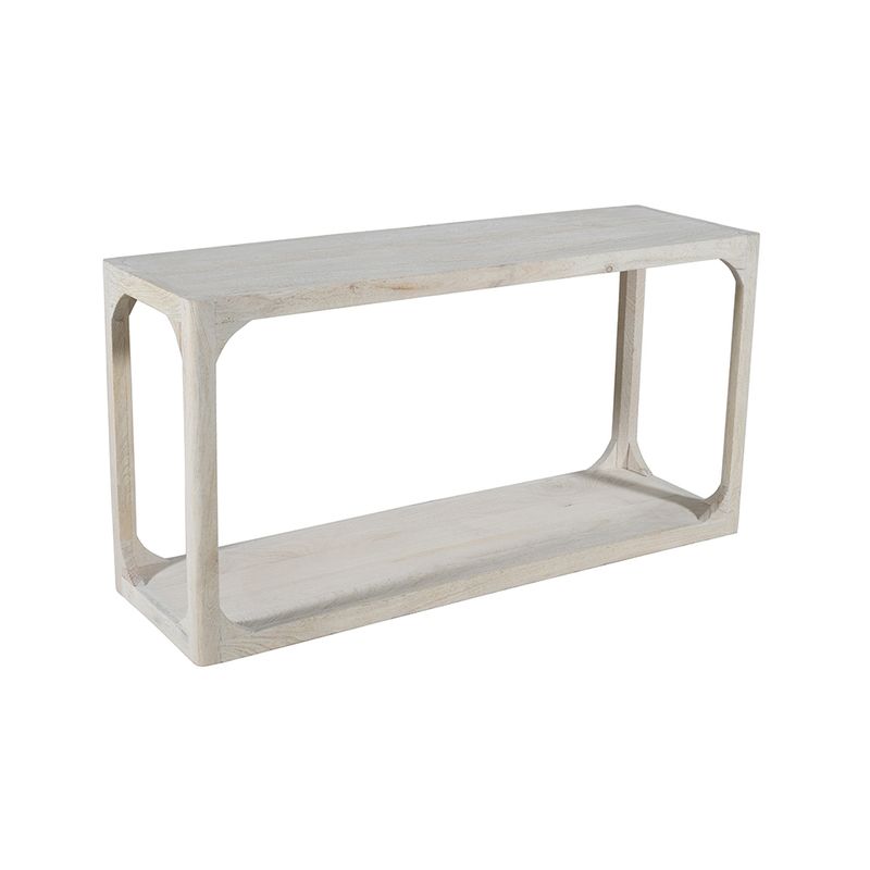 JUDE CONSOLE TABLE - WHITE WASH, SANDBLASTED