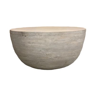 JONATHAN COFFEE TABLE - WHITE WASH, SANDBLASTED