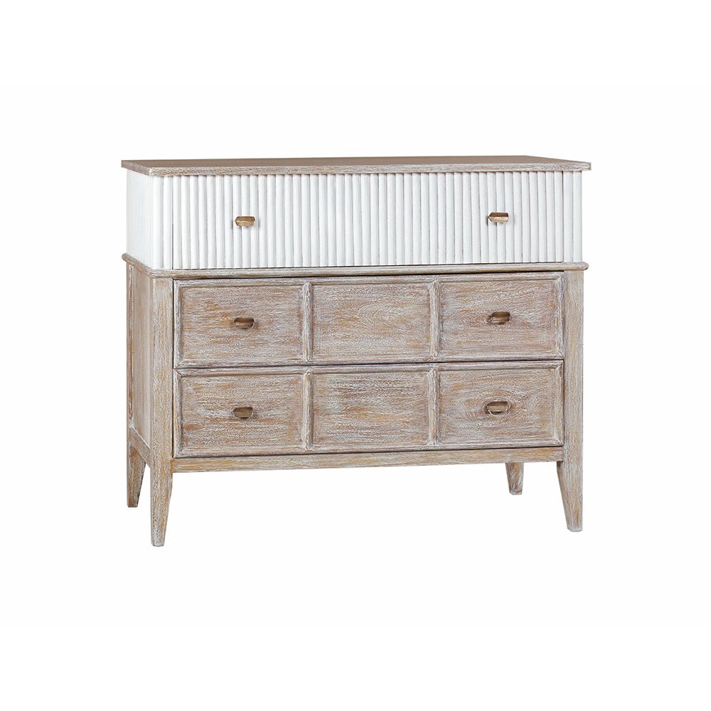 CLARA RAE 3-DRAWER CHEST - CERUSED GRAY