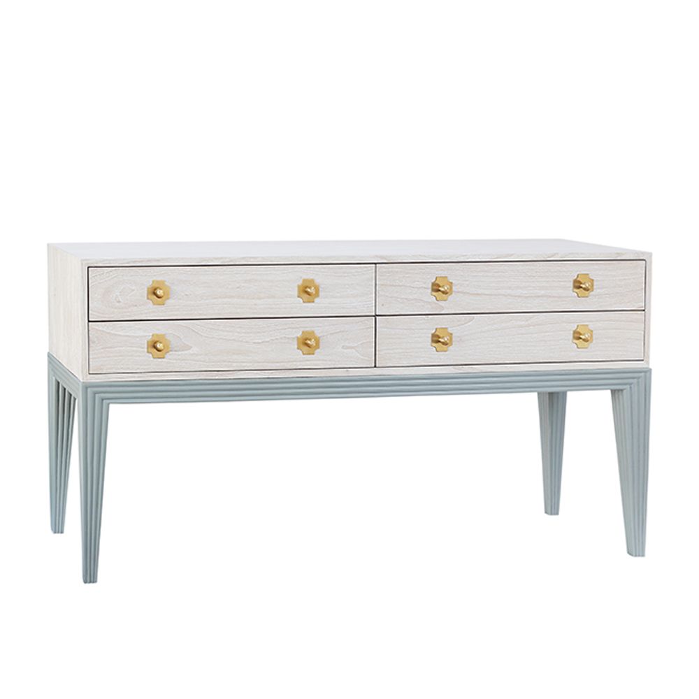 ROBERTO CONSOLE TABLE - SEA HAZE, SCANDINAVIAN BLONDE