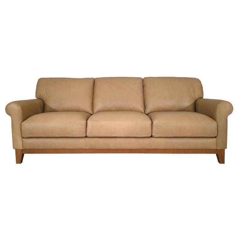 MARCO SOFA - VERONA KHAKY, WALNUT
