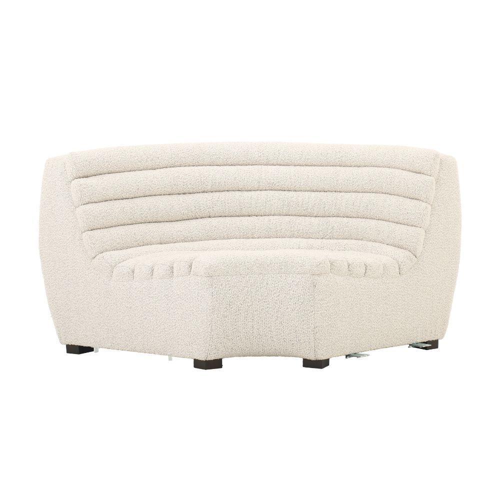 MATTEO CURVED ARMLESS SOFA - RAFFINA NATURAL