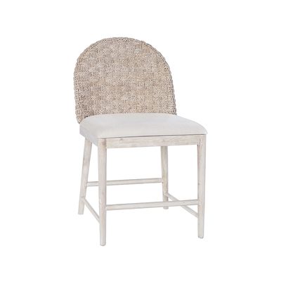 MARLY WOVEN DINING CHAIR - WEATHERED WHITE