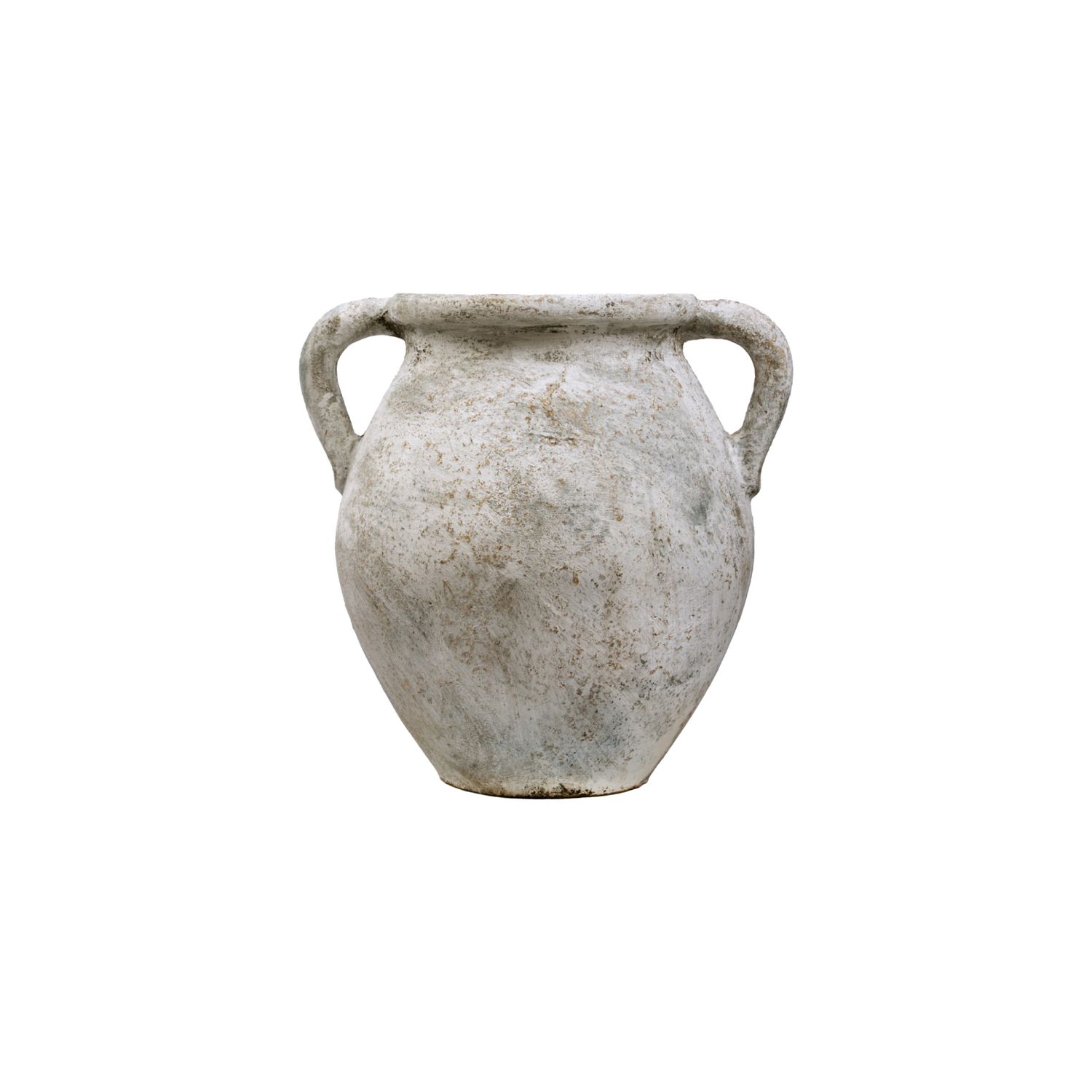 ELISA URN - RUSTIC WHITE