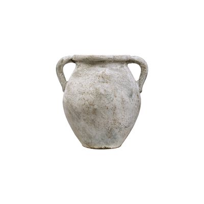 ELISA URN - RUSTIC WHITE