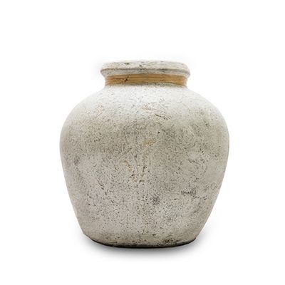 CHUNKY VASE - AGED WHITE