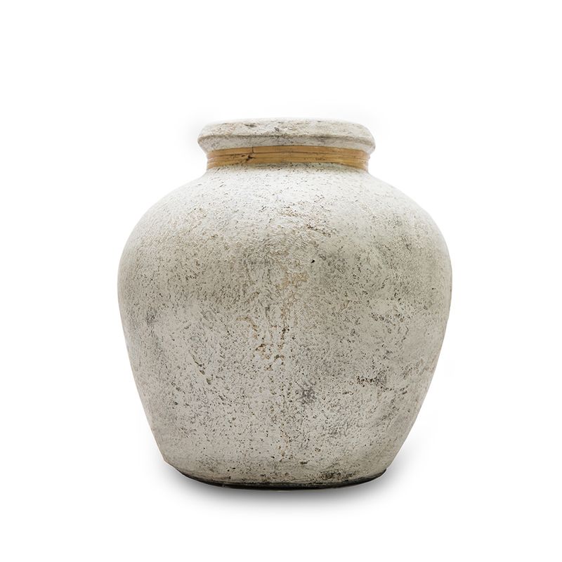 CHUNKY VASE - AGED WHITE