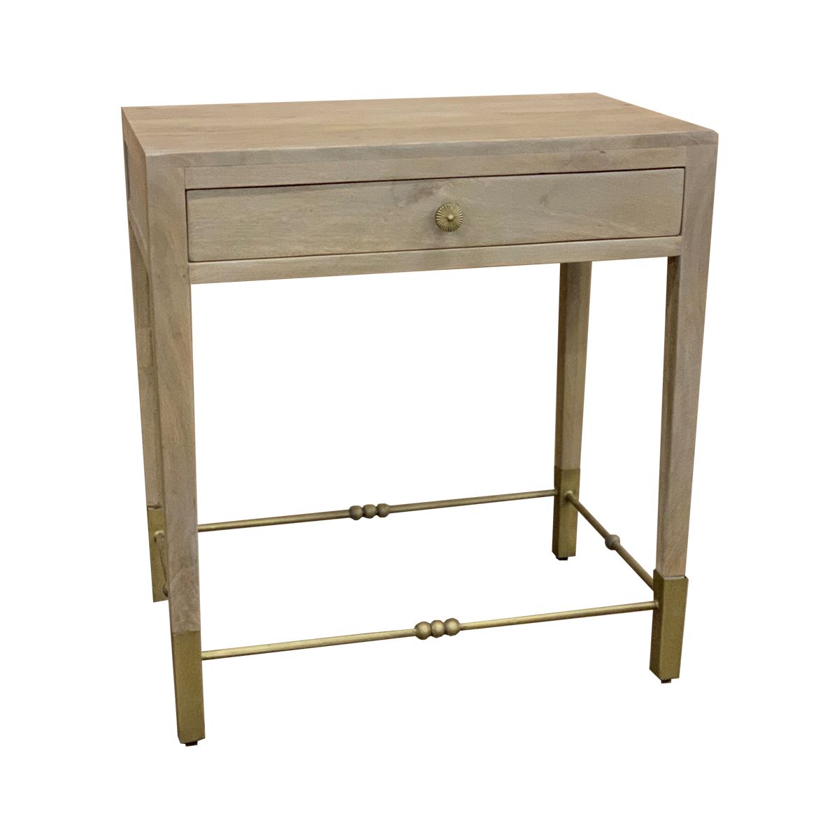 MASLYN BEDSIDE TABLE - LIGHT TOBACCO