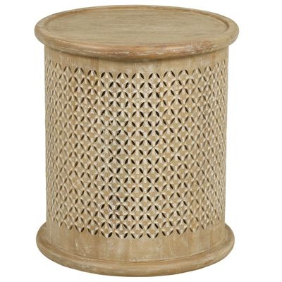 CARVER ROUND SIDE TABLE