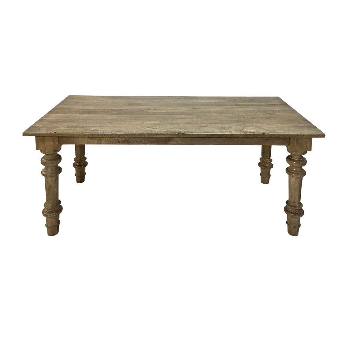 ALLEN DINING TABLE, 72" - DISTRESS COLONIAL BROWN