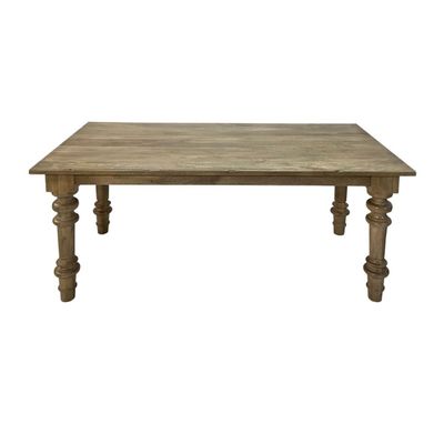 ALLEN DINING TABLE, 72" - DISTRESS COLONIAL BROWN