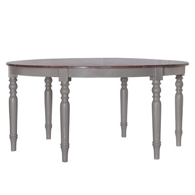 LAKEHOUSE DINING TABLE - GRAY, CASHEW LIME