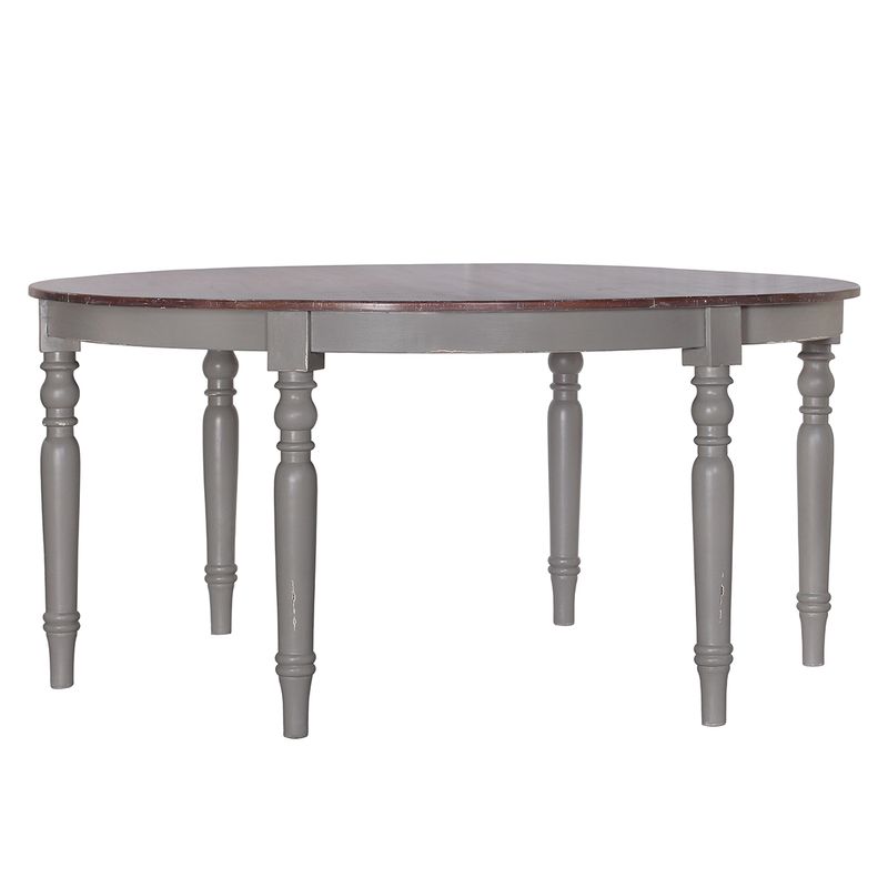 LAKEHOUSE DINING TABLE - GRAY, CASHEW LIME