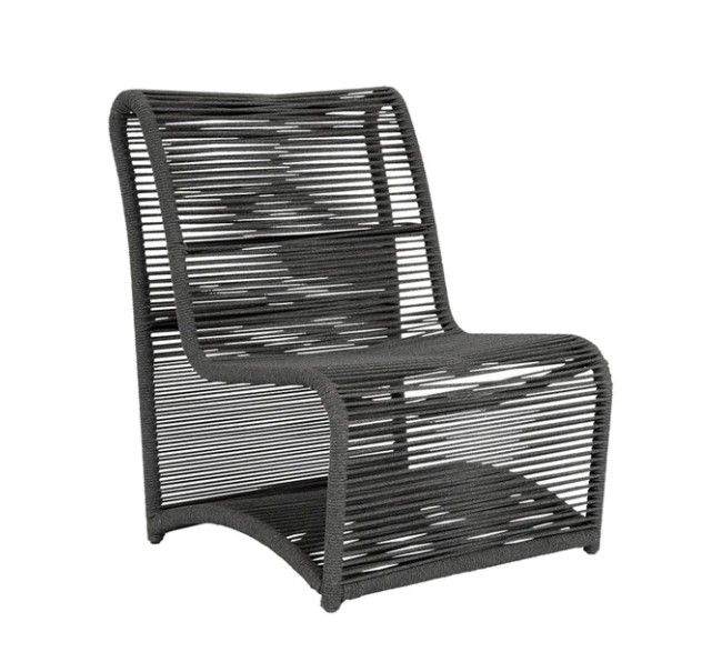 MILANO ROPE OUTDOOR ARMLESS CLUB CHAIR