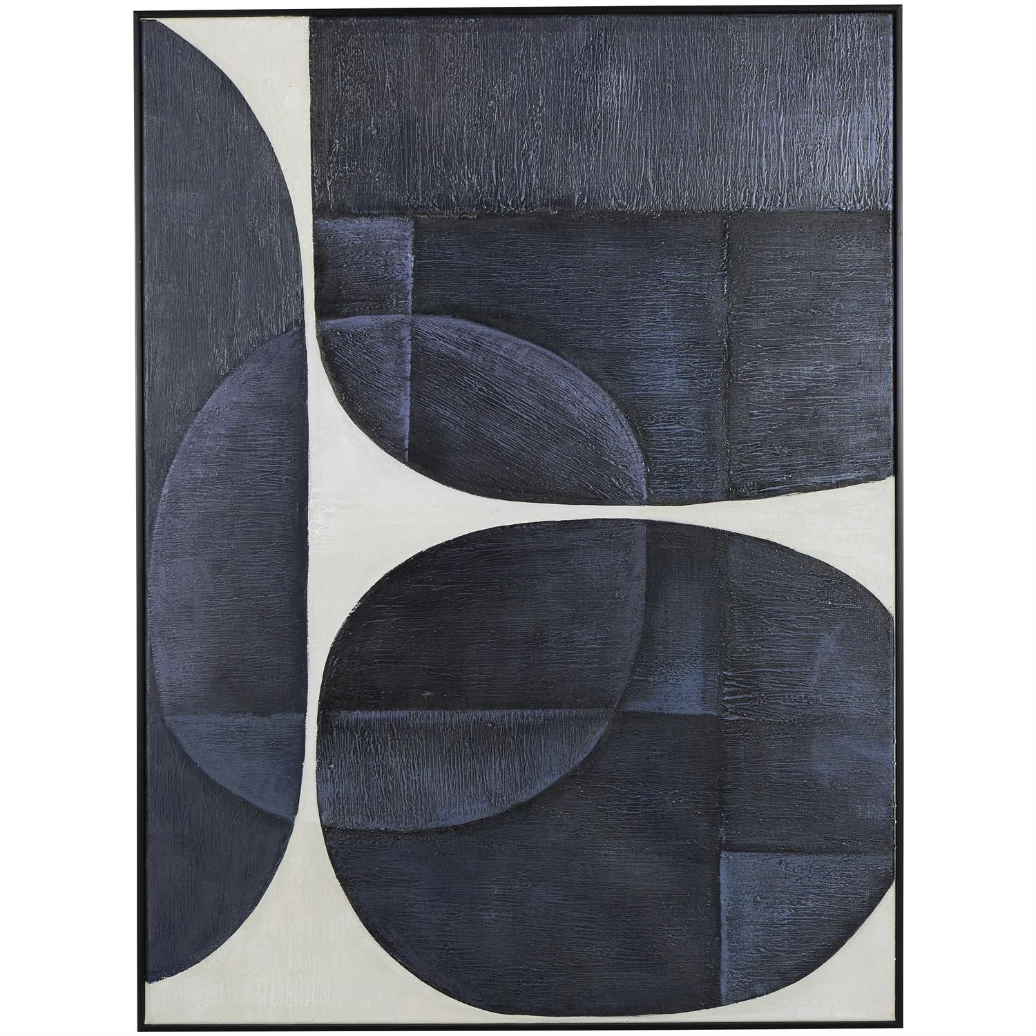 CANVAS ABSTRACT ART W/FRAME