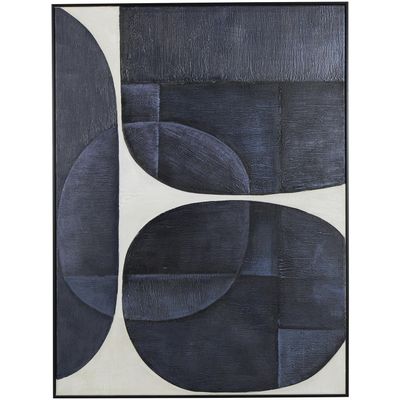 CANVAS ABSTRACT ART W/FRAME