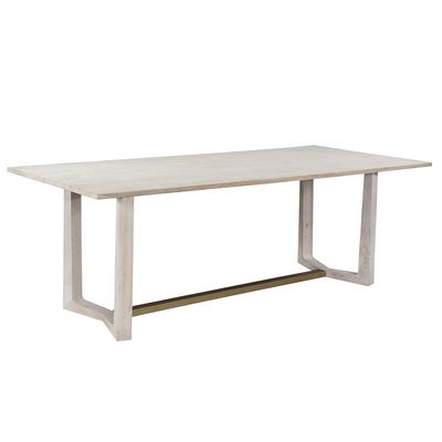 SYDNEY DINING TABLE - WHITE WASH, SANDBLASTED