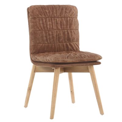 MATTEO DINING CHAIR- WAX LEATHER COGNAC